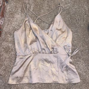 Express Women’s Gold Tanktop Blouse